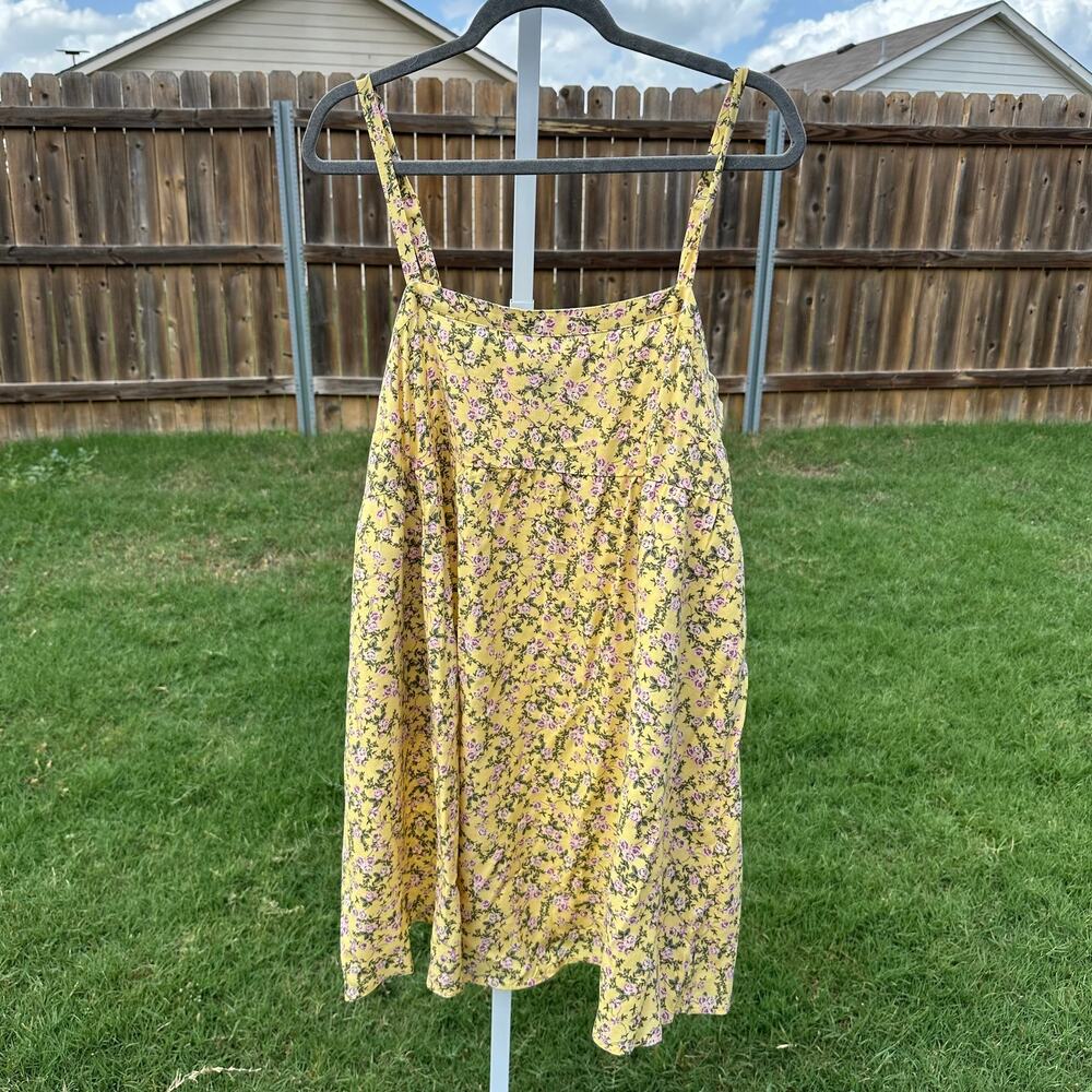Torrid Yellow Floral Mini Dress 0X - Picture 1 of 3